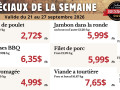 speciaux 21 au 27 septembre